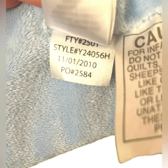 Precious Firsts Carter's Puppy Dog Security Blanket Blue Lovey Baby Ratt… - Picture 6 of 6